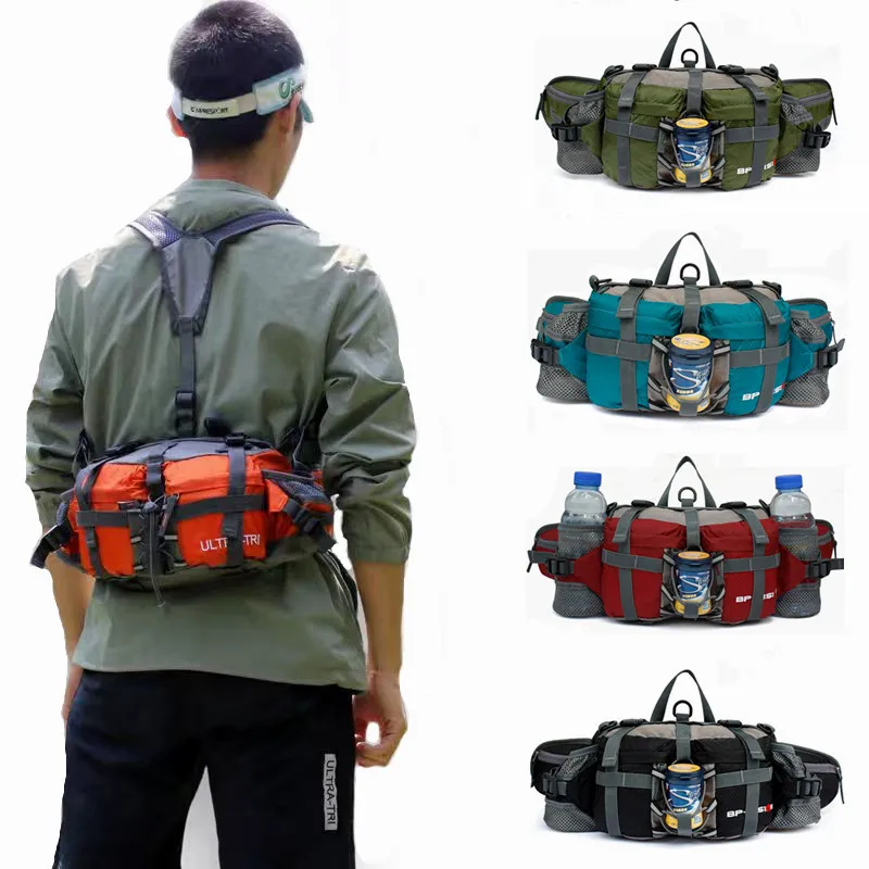 Outdoor Camping Backpack Sports Waist Bag Running Bag Hiking Cycling Backpack Bicycle Pack Waterproof Nylon Water Bottle Bag
Outdoor Camping Backpack Sports Waist Bag Running Bag Hiking Cycling Backpack Bicycle Pack Waterproof Nylon Water Bottle Bag