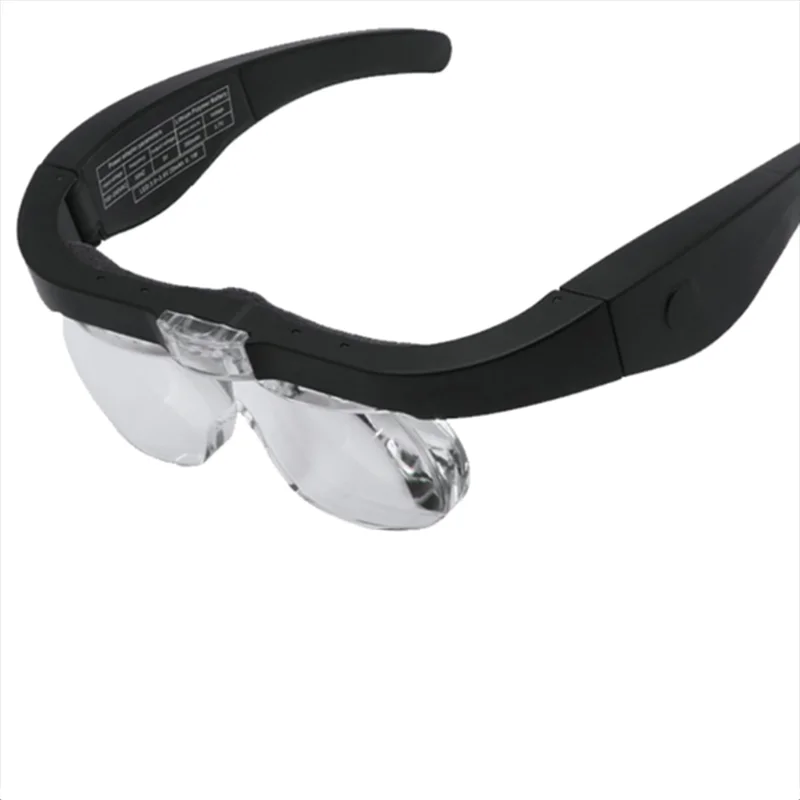 

Rechargeable Head Magnifier Glasses Magnifier with Detachable Lenses 1.5X, 2.5X, 3.5X, 5X for Reading Close Work Hobby