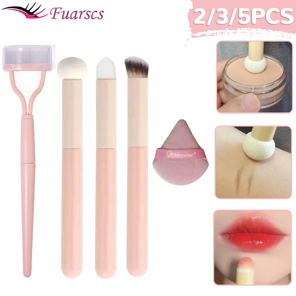 

Sponge Concealer Makeup Brushes Lipstick Lip Brush Soft Makeup Powder Puff Wet Dry Use Face Contouring Blending Makeup Brushes