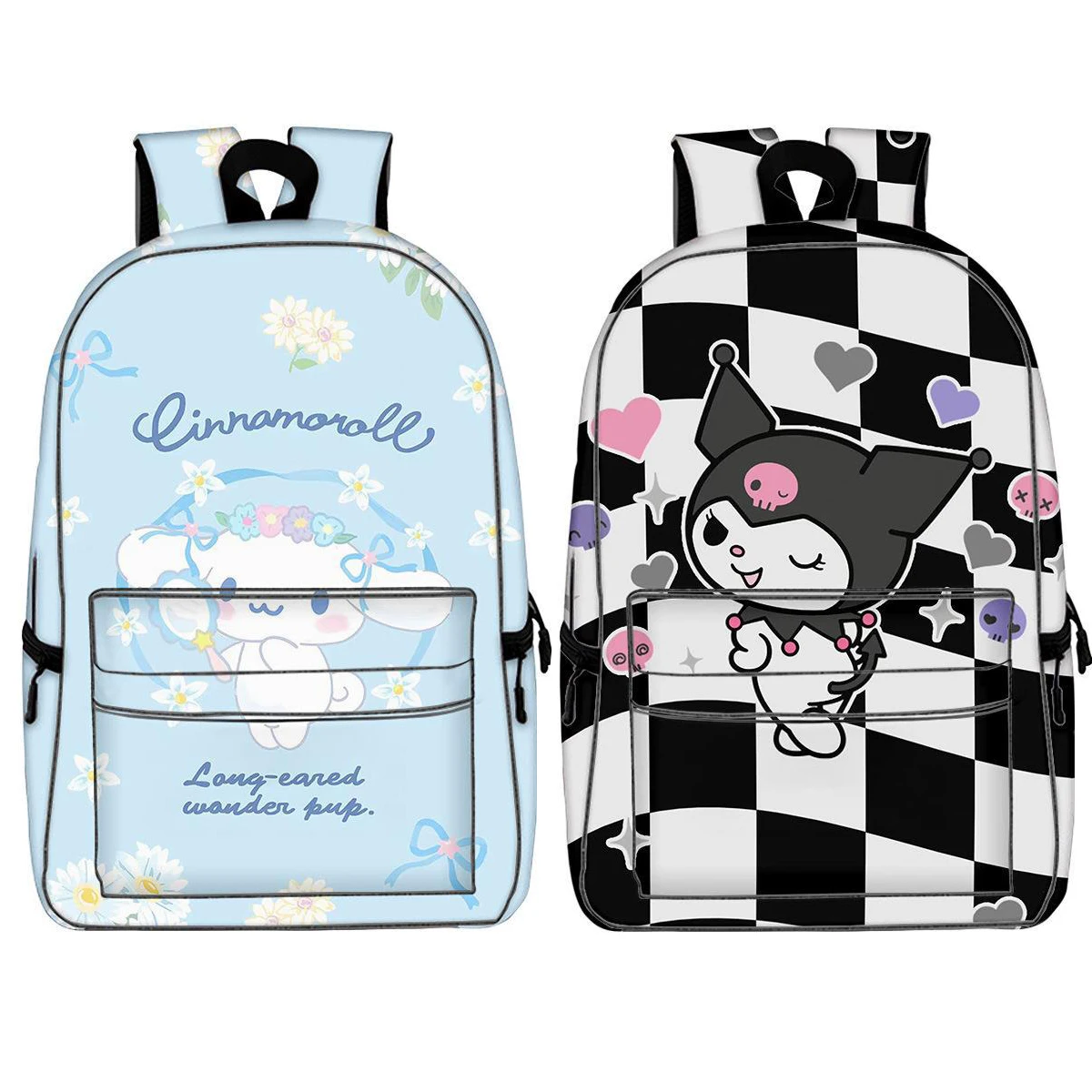 

Sanrio Cinnamoroll Kuromi kawaii аниме мультфильм рюкзак большой емкости школьный ранец для студентов дорожный рюкзак сумки через плечо подарки