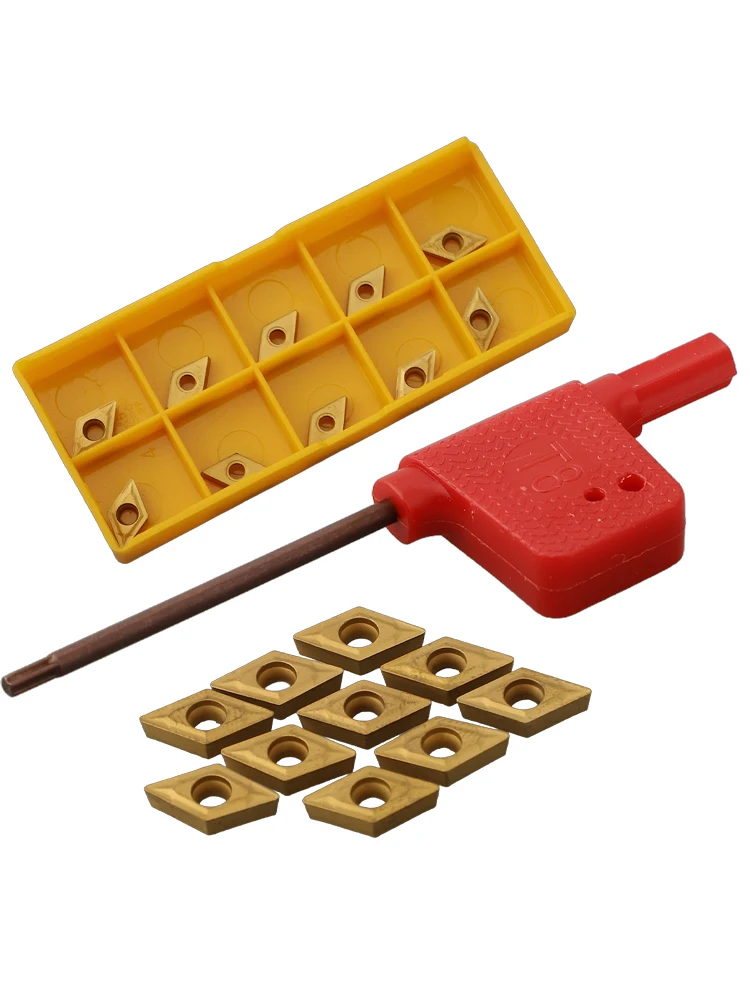 10pcs/lot Carbide Inserts DCMT070204 US735 DCMT21.51 Inserts With Wrench For Lathe Turning Tool Accessories Carbide Part
10pcs/lot Carbide Inserts DCMT070204 US735 DCMT21.51 Inserts With Wrench For Lathe Turning Tool Accessories Carbide Part