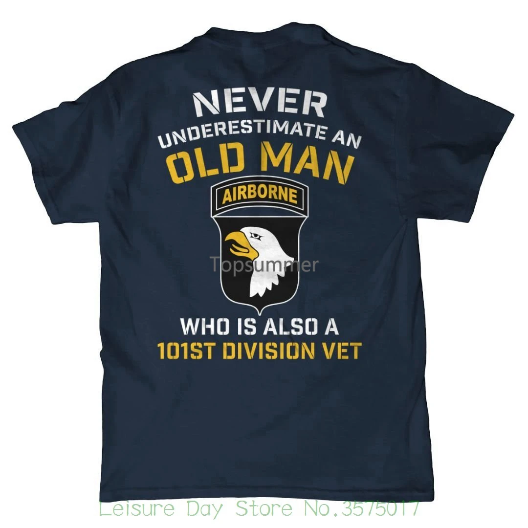 T-Shirt Casual Short Sleeve For Men Clothing Summer Never Underestimate An Old Man 101St Airborne
T-Shirt Casual Short Sleeve For Men Clothing Summer Never Underestimate An Old Man 101St Airborne