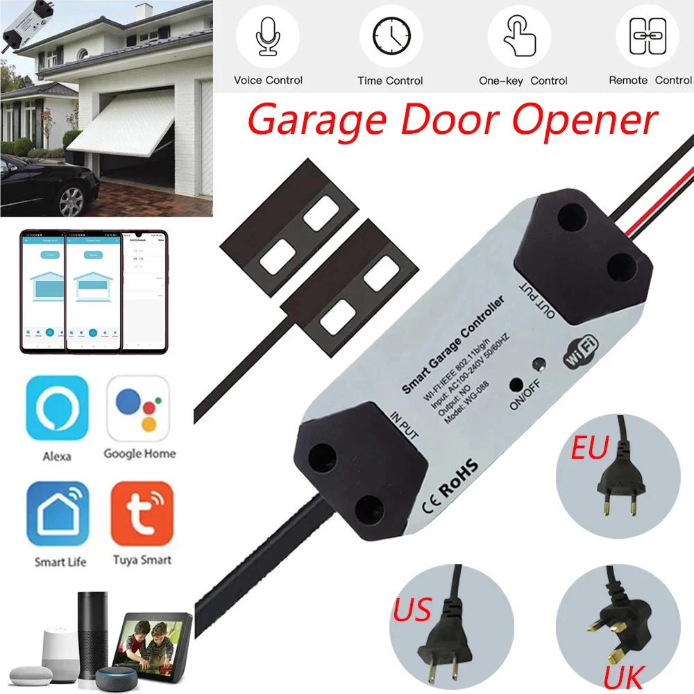 Tuya WIFI Smart Garage Door Opener Smart Home APP Voice Controlled Intelligent Switch With Alexa Echo Google Home Smart Life
Tuya WIFI Smart Garage Door Opener Smart Home APP Voice Controlled Intelligent Switch With Alexa Echo Google Home Smart Life