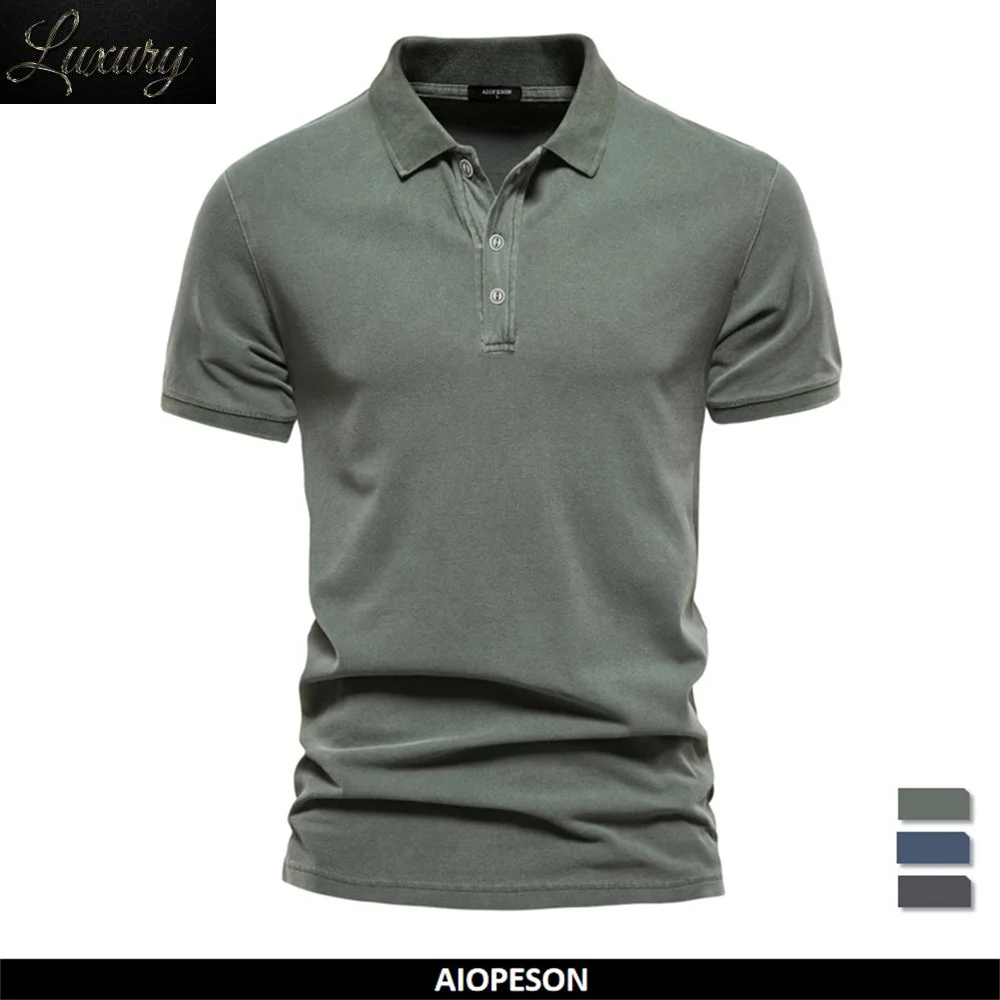 100% Cotton Solid Color Men's Polo Shirts Casual Short Sleeve Turndown Fashion Streetwear Polos for Men
100% Cotton Solid Color Men's Polo Shirts Casual Short Sleeve Turndown Fashion Streetwear Polos for Men
