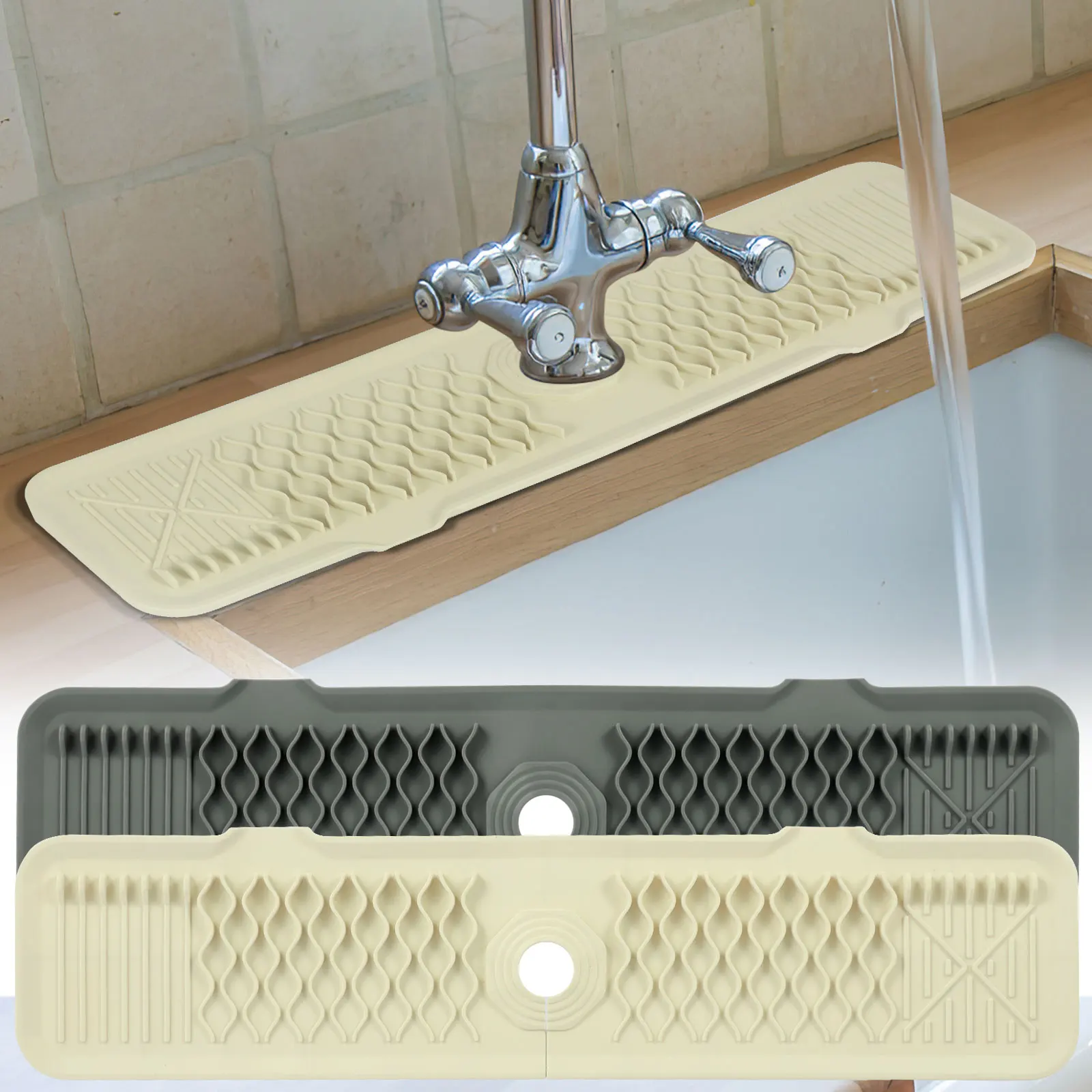 New Silicone Faucet Mat 24×5.7inch Faucet Sink Splash Guard Self-Drainage Faucet Handle Drip Catcher Tray Washable Sink Fast
New Silicone Faucet Mat 24×5.7inch Faucet Sink Splash Guard Self-Drainage Faucet Handle Drip Catcher Tray Washable Sink Fast