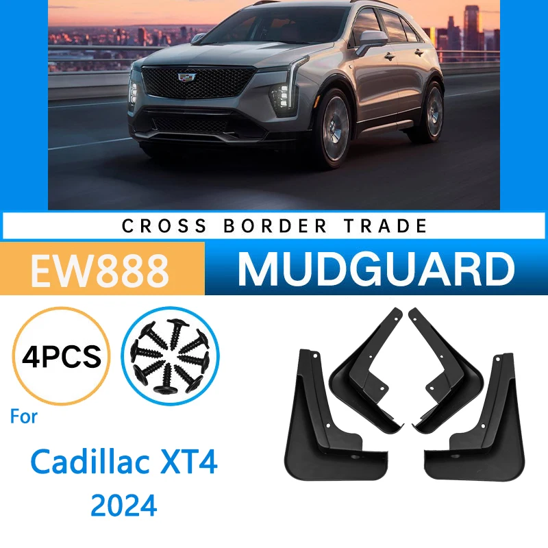 4pcs Car Fender for Cadillac XT4 2024 Anti-Sand Mud Flaps Guard Wheel Front Rear Splash Flap Car Accessorie Protector Anti-dirty
4pcs Car Fender for Cadillac XT4 2024 Anti-Sand Mud Flaps Guard Wheel Front Rear Splash Flap Car Accessorie Protector Anti-dirty