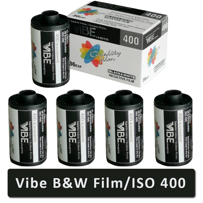5 рулонов VIBE 400 черно-белая пленка ISO 400 135 отрицательная пленка 36EXP/рулон для камеры VIBE 501F
5 рулонов VIBE 400 черно-белая пленка ISO 400 135 отрицательная пленка 36EXP/рулон для камеры VIBE 501F