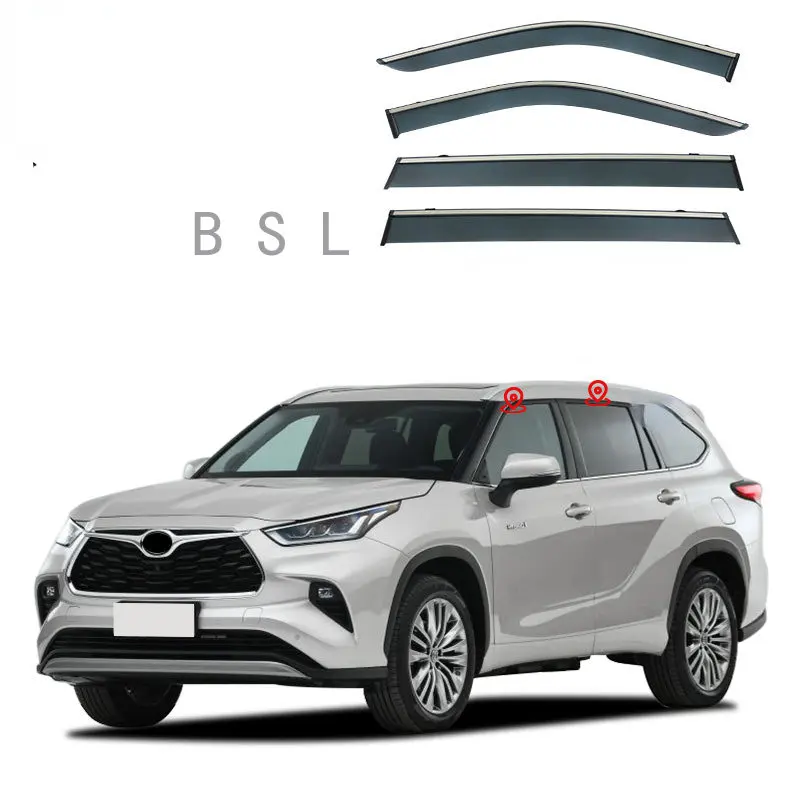 Car Accessories For Toyota Highlander XU70 Kluger 2015-2023 Window Visor Awnings Shelters Vent Shades Sun Rain Deflector Guard
Car Accessories For Toyota Highlander XU70 Kluger 2015-2023 Window Visor Awnings Shelters Vent Shades Sun Rain Deflector Guard