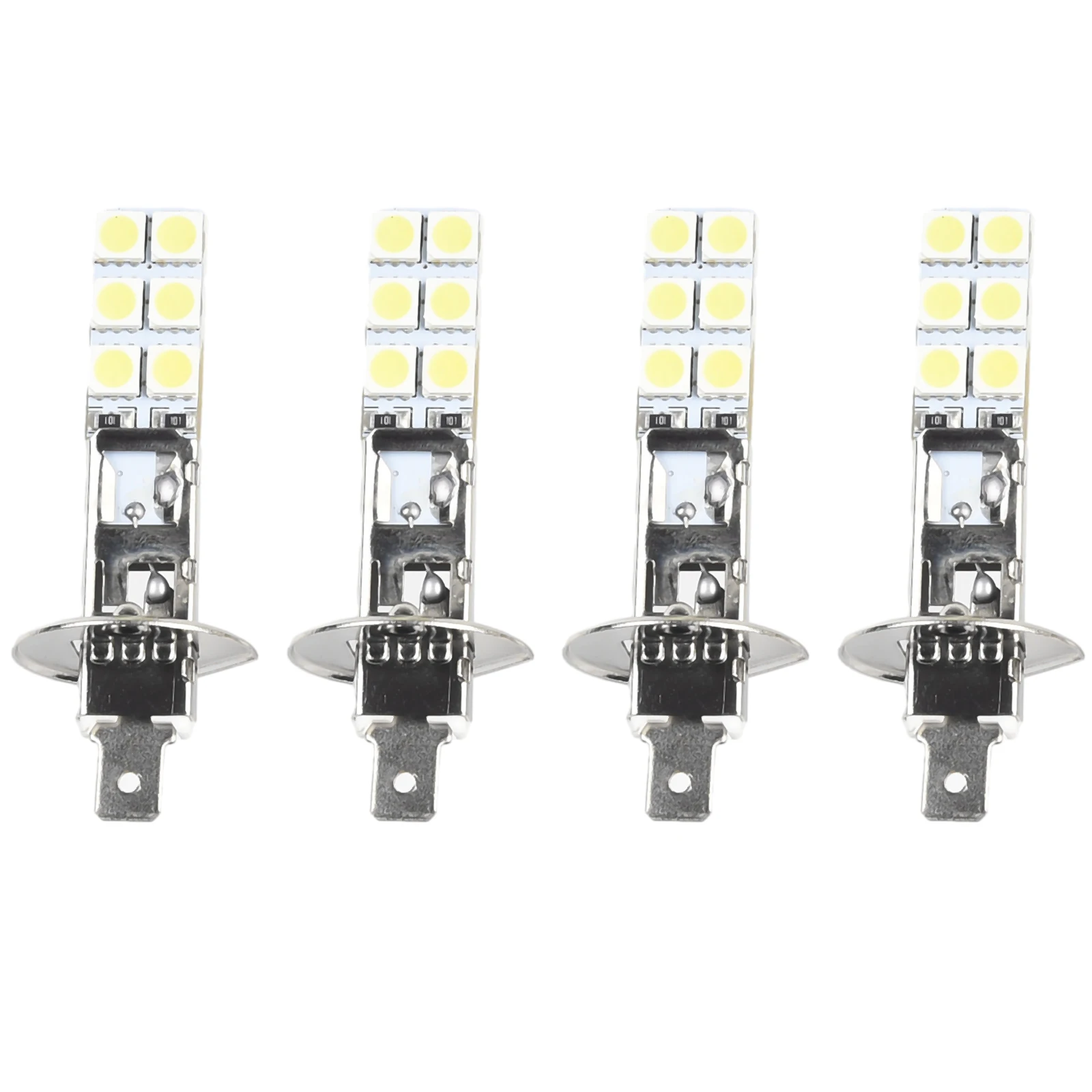 

4pcs H1 6000K Super White DC12V-24V LED Headlight Bulbs Kit Fog Driving Light Lamp H1-12SMD-5050 Car Replacement Accessories