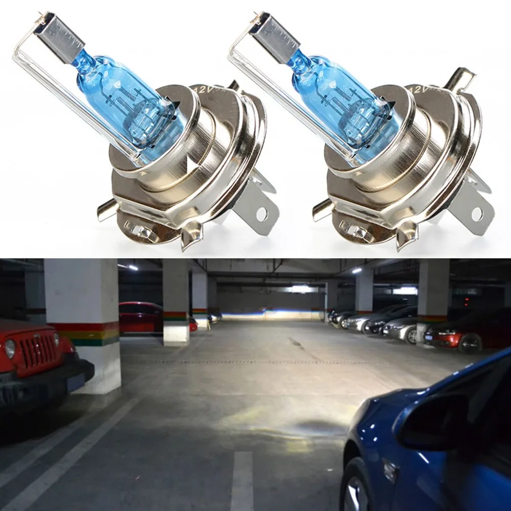 2Pcs H4 Headlight Bulb Super Bright 55W 12V Dual Low-Beam Bulbs HID Front Headlight Bulb Motorcycle Car Headlight Lamp
2Pcs H4 Headlight Bulb Super Bright 55W 12V Dual Low-Beam Bulbs HID Front Headlight Bulb Motorcycle Car Headlight Lamp