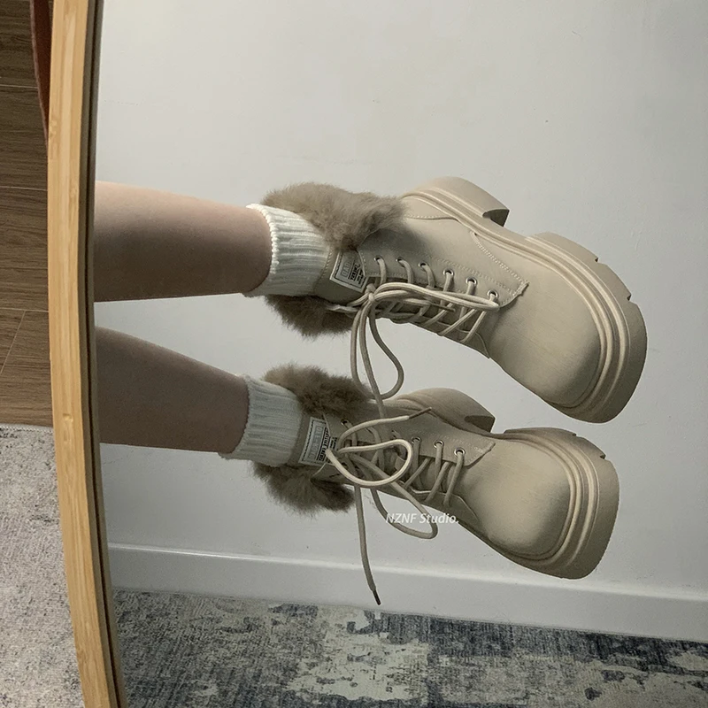 

Ботинки в стиле "Лолита"-Женская обувь на шнуровке с круглым носком на плоской подошве 2023 рок дамские осенние резиновые ботильоны на средней резиновой подошве из искусственной кожи на шнуровке
