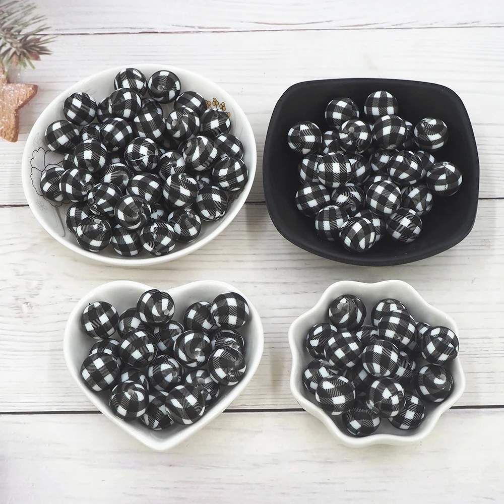 Chenkai 50PCS 15mm White Grid Silicone Beads Baby Round Shaped Beads Teething BPA Free DIY Sensory Chewing Toys Accessories
Chenkai 50PCS 15mm White Grid Silicone Beads Baby Round Shaped Beads Teething BPA Free DIY Sensory Chewing Toys Accessories