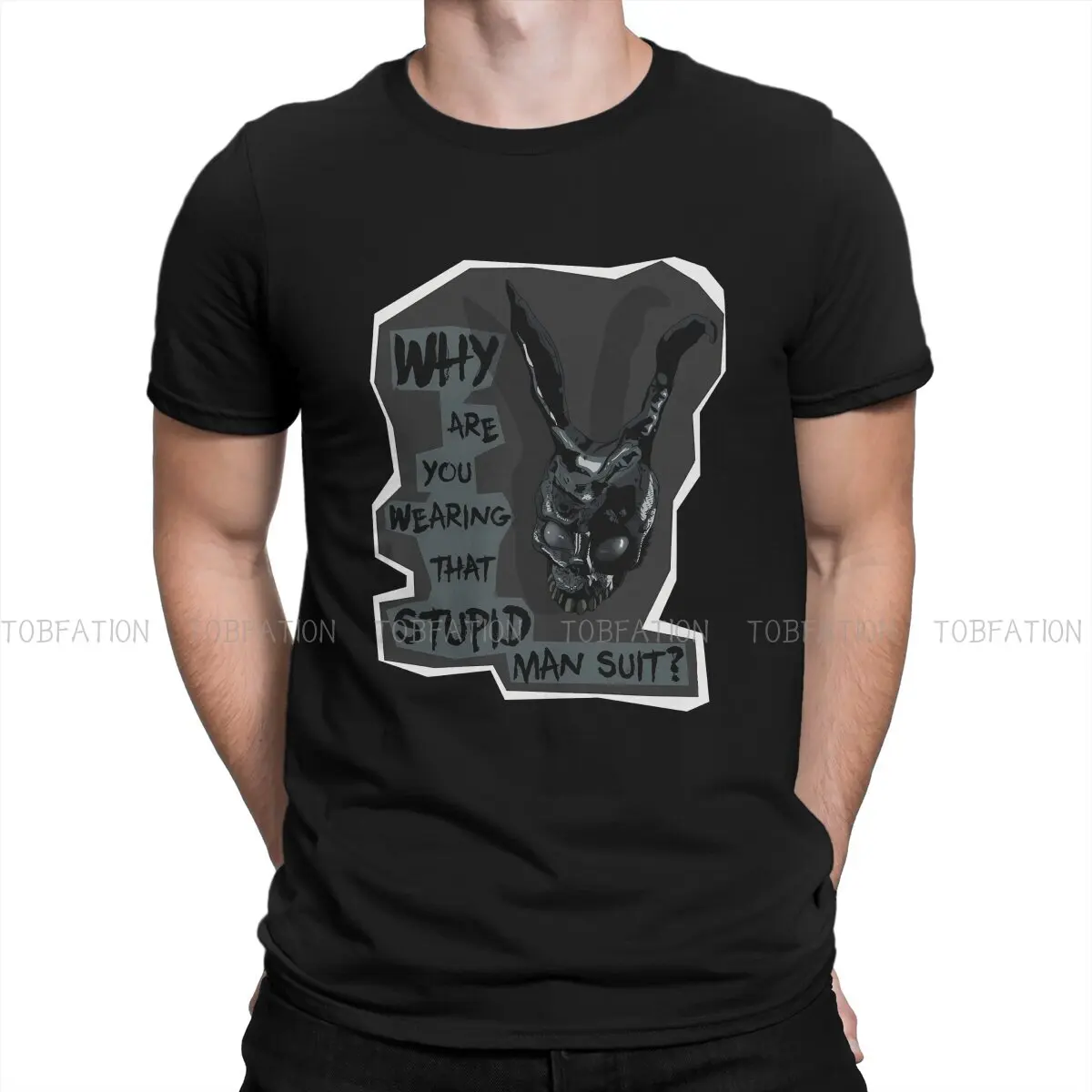 

Donnie Darko Suspense Film Men's TShirt Frank the Rabbit Fashion T Shirt 100% Cotton Harajuku Streetwear New Trend