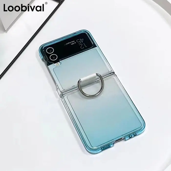 Gradient Clear Ring Phone Case for Samsung Z Flip3 Z Flip4 Flip 4 3 Lens Protection Bracket Ring 2in1 Cover for Galaxy Z Flip3
Gradient Clear Ring Phone Case for Samsung Z Flip3 Z Flip4 Flip 4 3 Lens Protection Bracket Ring 2in1 Cover for Galaxy Z Flip3