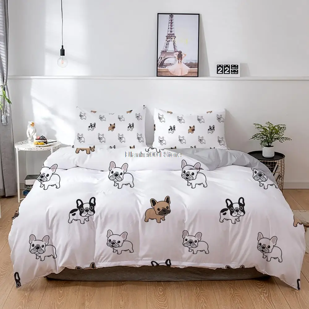 French Bulldog Bedding Set Cartoons Puppy Children Bedclothes Cute Duvet/Quilt Cover and Pillowcase Kawaii Boys Girls
French Bulldog Bedding Set Cartoons Puppy Children Bedclothes Cute Duvet/Quilt Cover and Pillowcase Kawaii Boys Girls