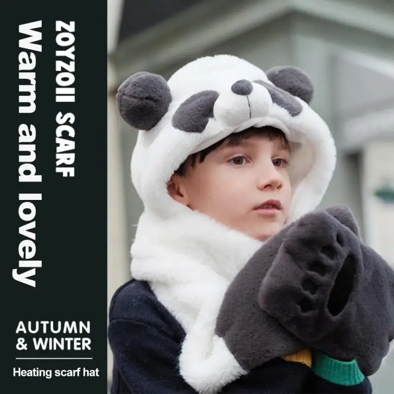 Winter Cute Children Cartoon Scarves Balaclava Hood Beanies Double Fur Warm Boy Girl Baby Child Baby Hat Mask Streetwear Gloves
Winter Cute Children Cartoon Scarves Balaclava Hood Beanies Double Fur Warm Boy Girl Baby Child Baby Hat Mask Streetwear Gloves