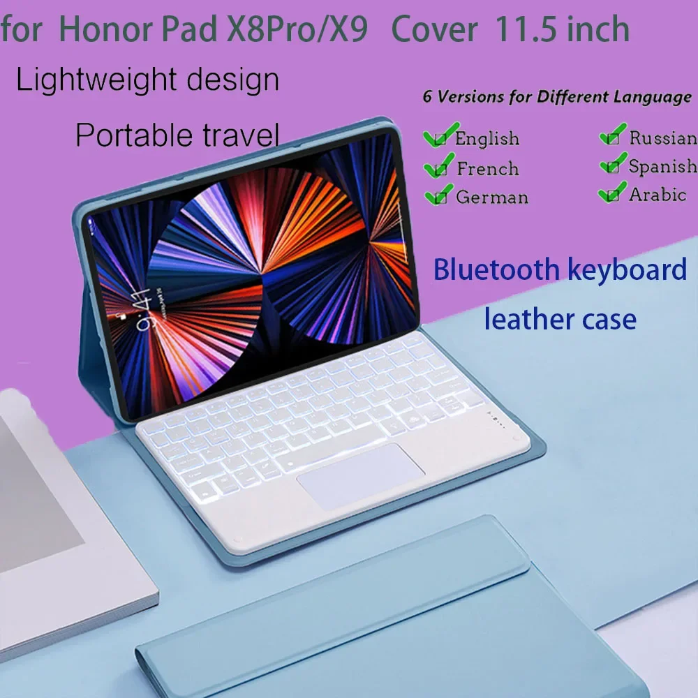 Magnetic portable split Keyboard Cover for Honor Pad X8Pro/X9 11.5 inch Supports Russian Hebrew Arabic EnglishFrench Spanis
Magnetic portable split Keyboard Cover for Honor Pad X8Pro/X9 11.5 inch Supports Russian Hebrew Arabic EnglishFrench Spanis