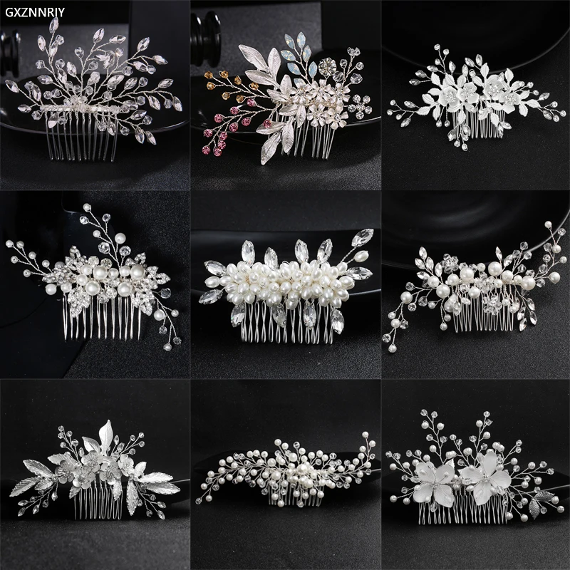 Bridal Wedding Hair Accessories Crystal Flower Pearl Hair Combs Clips Silver Color Jewelry for Women Bride Headpiec Party Gift
Bridal Wedding Hair Accessories Crystal Flower Pearl Hair Combs Clips Silver Color Jewelry for Women Bride Headpiec Party Gift