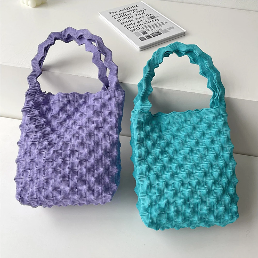 Candy Color Knitted Pineapple Handbags Design Small Square Wrist Bag Casual Resuable Ladies Woman Tote Handbag Purse New Trend
Candy Color Knitted Pineapple Handbags Design Small Square Wrist Bag Casual Resuable Ladies Woman Tote Handbag Purse New Trend