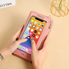 Touch-screen Mobile Phone Bag Female Diagonal Anti-theft Multifunctional One-shoulder Transparent Mini Purse Organizer Wallets
Touch-screen Mobile Phone Bag Female Diagonal Anti-theft Multifunctional One-shoulder Transparent Mini Purse Organizer Wallets