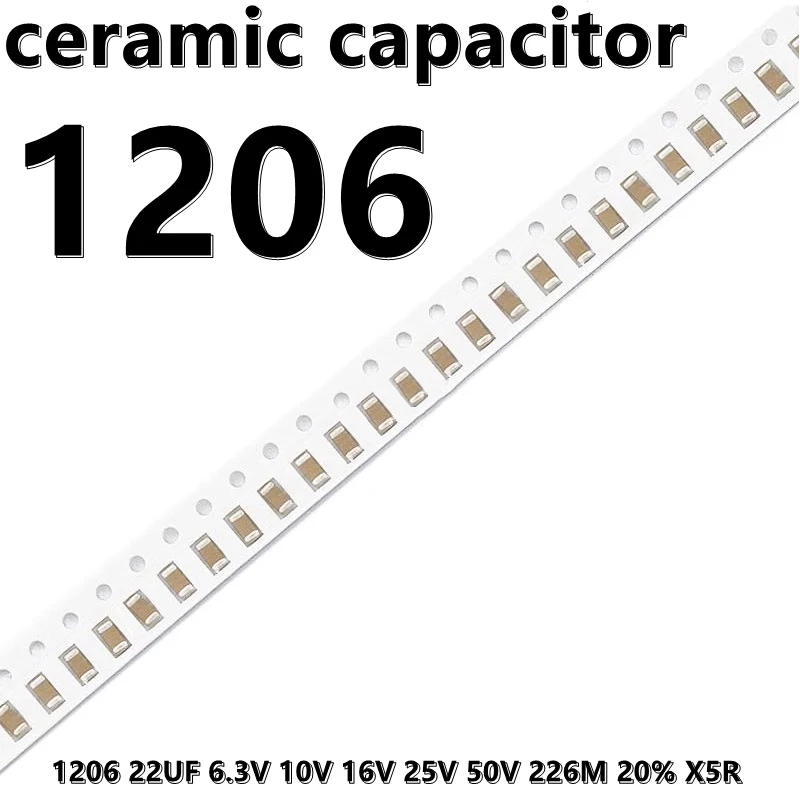 (10 шт.) керамические конденсаторы 1206 22UF 6,3 V 10V 16V 25V 50V 226M 20% X5R 3216 SMD
(10 шт.) керамические конденсаторы 1206 22UF 6,3 V 10V 16V 25V 50V 226M 20% X5R 3216 SMD