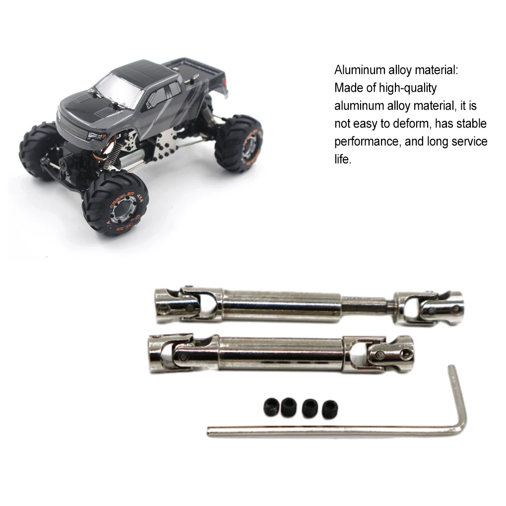 2pcs 41mm RC Car Drive Shaft for 1/24 RC HBX 2098B Crawler Upgrade Part Metal Driveshaft Heavy-Duty Driving CVD Shaft
2pcs 41mm RC Car Drive Shaft for 1/24 RC HBX 2098B Crawler Upgrade Part Metal Driveshaft Heavy-Duty Driving CVD Shaft