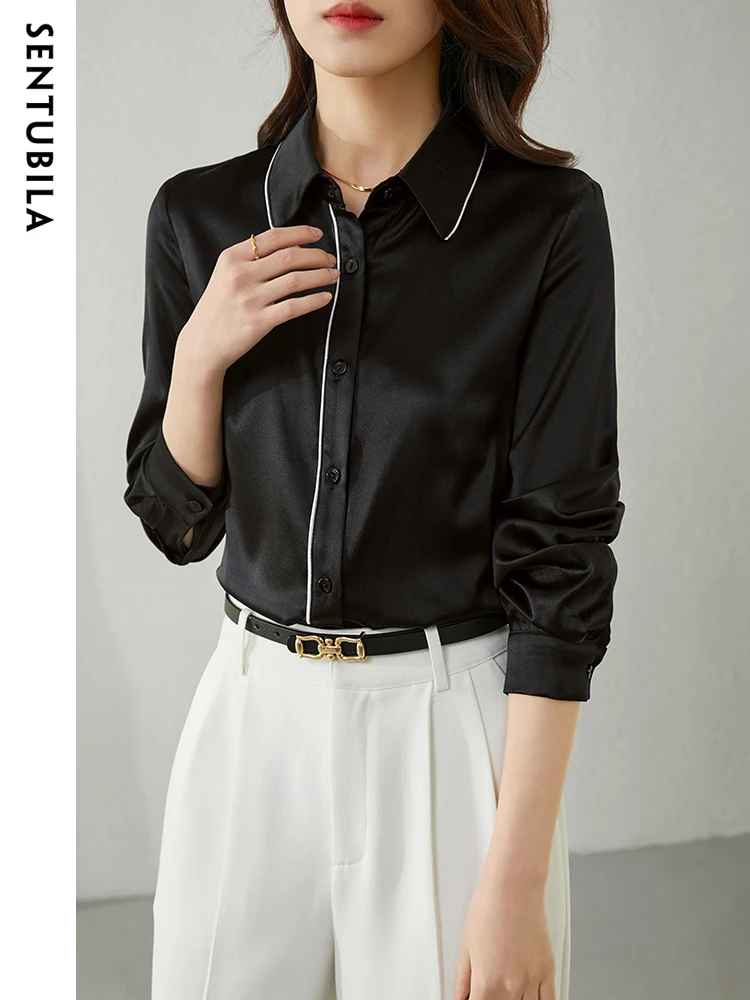 Sentubila Button Down Shirts & Blouses For Women Fashion 2023 Elegant Long Sleeve Solid Office Lady Polo Collar Shirt 123C43892X
Sentubila Button Down Shirts & Blouses For Women Fashion 2023 Elegant Long Sleeve Solid Office Lady Polo Collar Shirt 123C43892X