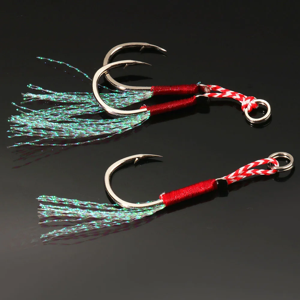 Cast Jig Assist Hook 10PCS/Lot High Carbon Steel Angle Barbed Thread Feather Lake Fishing Tackle Slow Jigging Sea Pesca Fishhook
Cast Jig Assist Hook 10PCS/Lot High Carbon Steel Angle Barbed Thread Feather Lake Fishing Tackle Slow Jigging Sea Pesca Fishhook