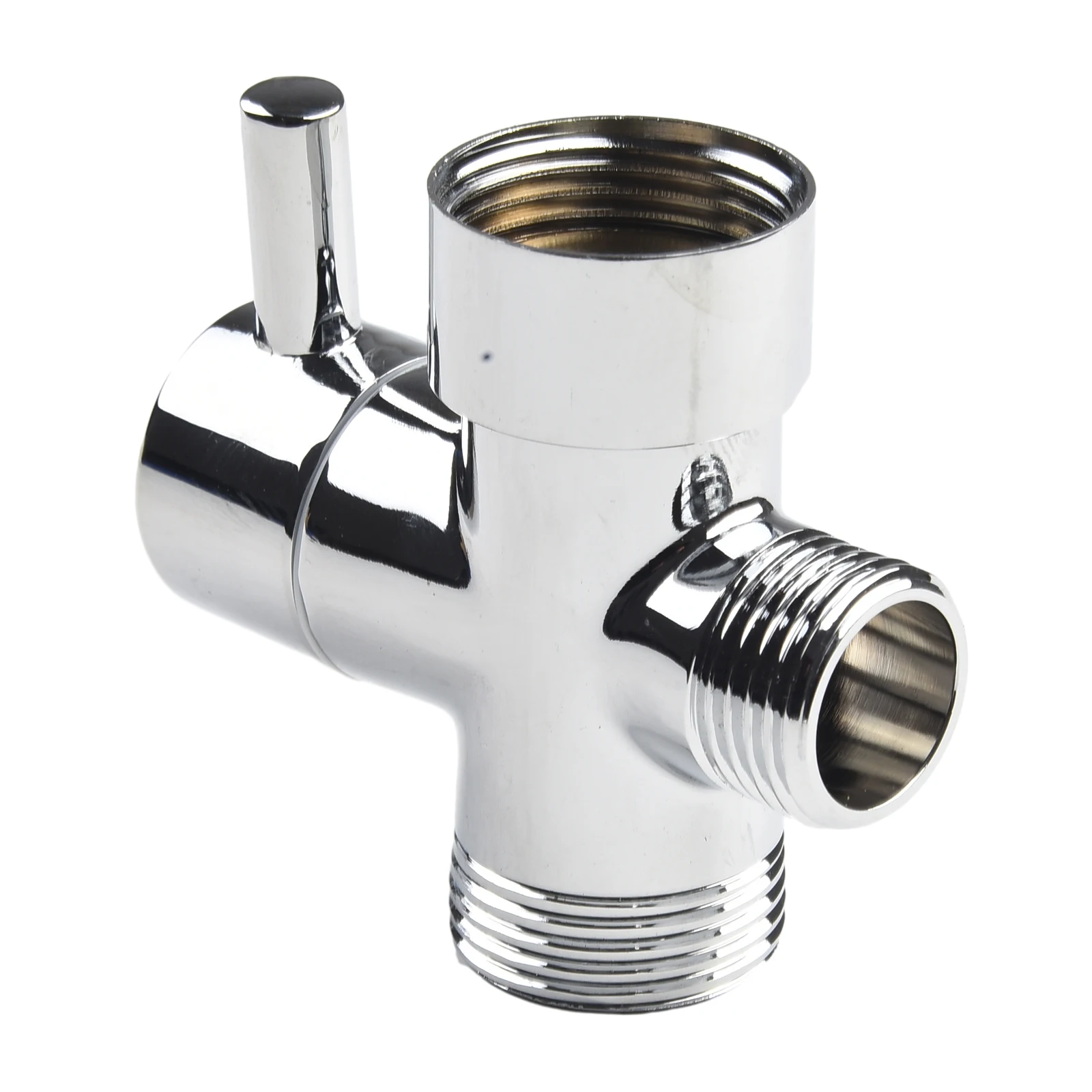 Tool Diverter Valve Part Replacement Shower Head T-Adapter 1/2 & 3/4" Connector Chrome Plated Brass Faucet Supply
Tool Diverter Valve Part Replacement Shower Head T-Adapter 1/2 & 3/4" Connector Chrome Plated Brass Faucet Supply