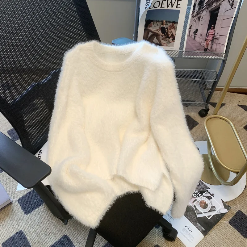 Fur Kintted Sweater Women O-neck Y2k Long Korean E-girl Bodycon Pullovers Spring Autumn Winter Jumper Streetwear Sueter
Fur Kintted Sweater Women O-neck Y2k Long Korean E-girl Bodycon Pullovers Spring Autumn Winter Jumper Streetwear Sueter