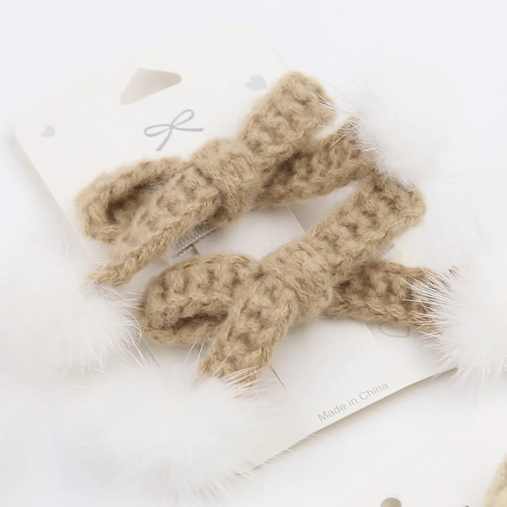 2pc New Crochet Baby Hair Clips Wool Knitted Hair Clamp Pins Pom Pom Hairpins Cotton BB Barrette Girls Hair Accessories Children
2pc New Crochet Baby Hair Clips Wool Knitted Hair Clamp Pins Pom Pom Hairpins Cotton BB Barrette Girls Hair Accessories Children