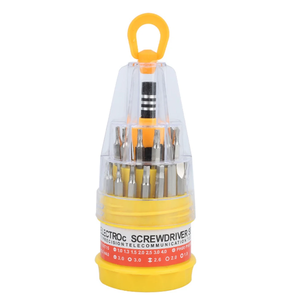 Multifunctional Computers Screwdriver Set Nutdrivers 125*50mm 31pcs Set 45# Steel 90mm Handle Length High Quality
Multifunctional Computers Screwdriver Set Nutdrivers 125*50mm 31pcs Set 45# Steel 90mm Handle Length High Quality