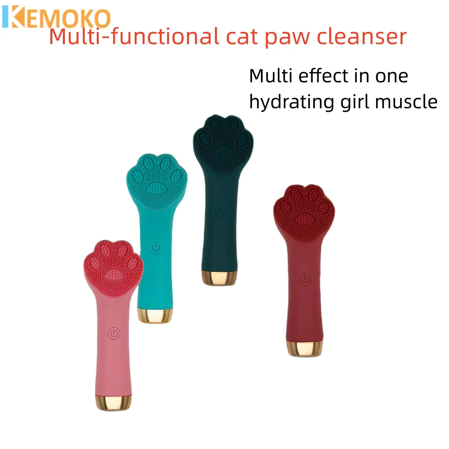 Electric Facial Silicone Cleansing Brush Cat Paw Vibration Massager Remover Pore Blackhead Makeup Clean Face Wash Skin Care Tool
Electric Facial Silicone Cleansing Brush Cat Paw Vibration Massager Remover Pore Blackhead Makeup Clean Face Wash Skin Care Tool