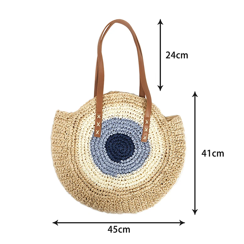 Classic Round Woven Crossbody Bag 6 S92755dbd5aa64f268657632ed27e45df1