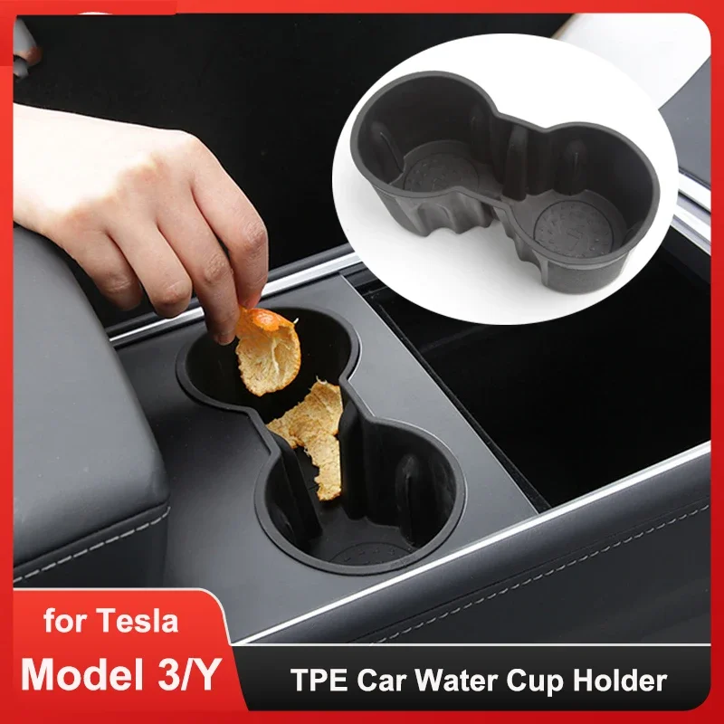 TPE Water Cup Holde for Tesla Model 3 Y 2022 Interior Accessories Silicone Waterproof Coasters Console Insert Double Hole Holder
TPE Water Cup Holde for Tesla Model 3 Y 2022 Interior Accessories Silicone Waterproof Coasters Console Insert Double Hole Holder