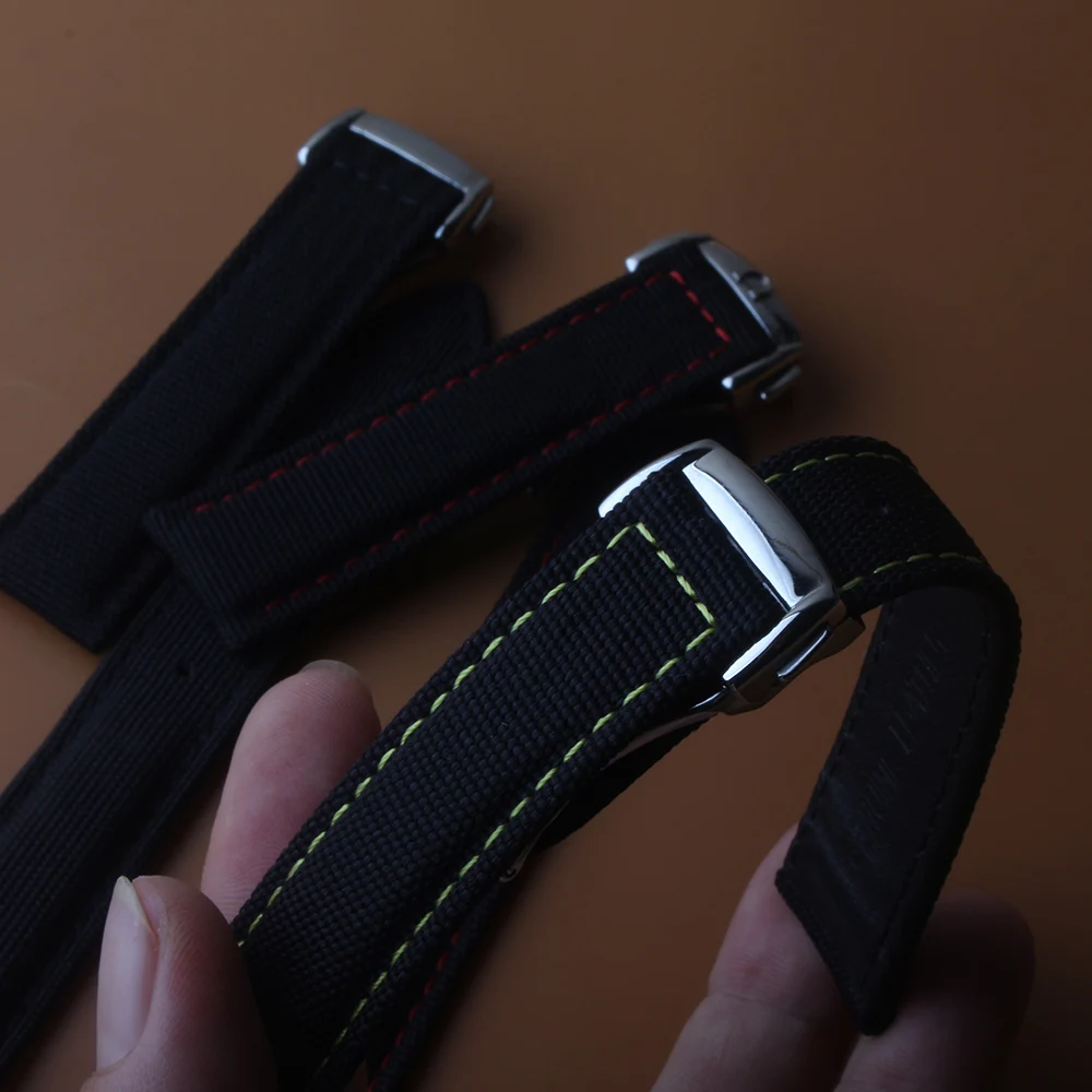 20mm 22mm Nylon+Leather Watchband For Tudor Omega Breitling Tissot Men Women Canvas Fabric Watch Strap special buckle deployment
20mm 22mm Nylon+Leather Watchband For Tudor Omega Breitling Tissot Men Women Canvas Fabric Watch Strap special buckle deployment