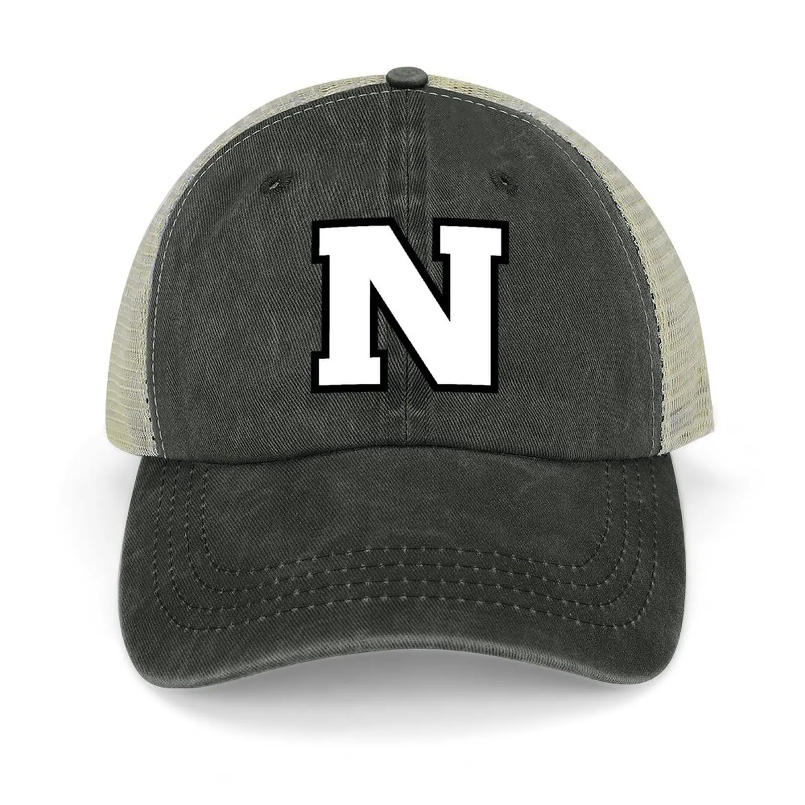 

Alphabet Letter N Cowboy Hat New In Hat Golf Wear Designer Hat Military Tactical Cap Girl'S Hats Men's