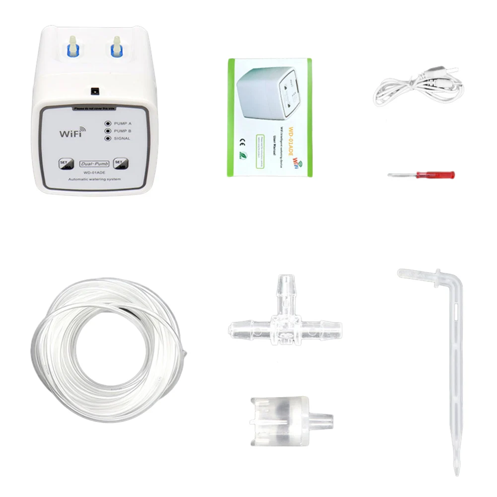 Watering Device WIFI Automatic Watering System DIY Set With 60 Day Timer Controller USB Charge Outdoor Flower Plant Sprinkler
Watering Device WIFI Automatic Watering System DIY Set With 60 Day Timer Controller USB Charge Outdoor Flower Plant Sprinkler