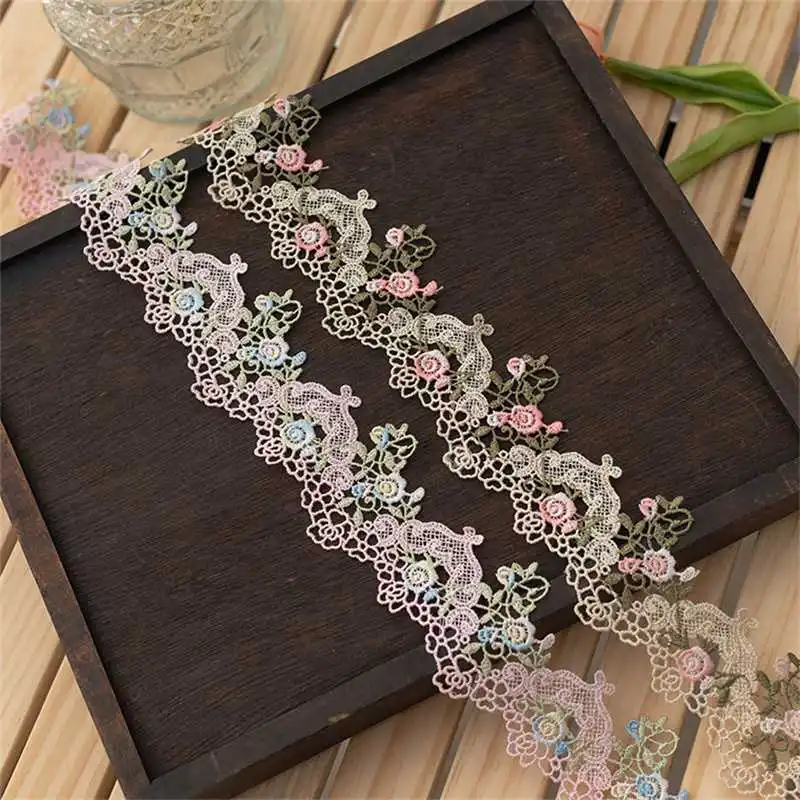 Colorful Lace Trim Ribbon 6cm-Width Collar Cuffs Accessories Water Soluble Embroidered Fabric Handmade
Colorful Lace Trim Ribbon 6cm-Width Collar Cuffs Accessories Water Soluble Embroidered Fabric Handmade