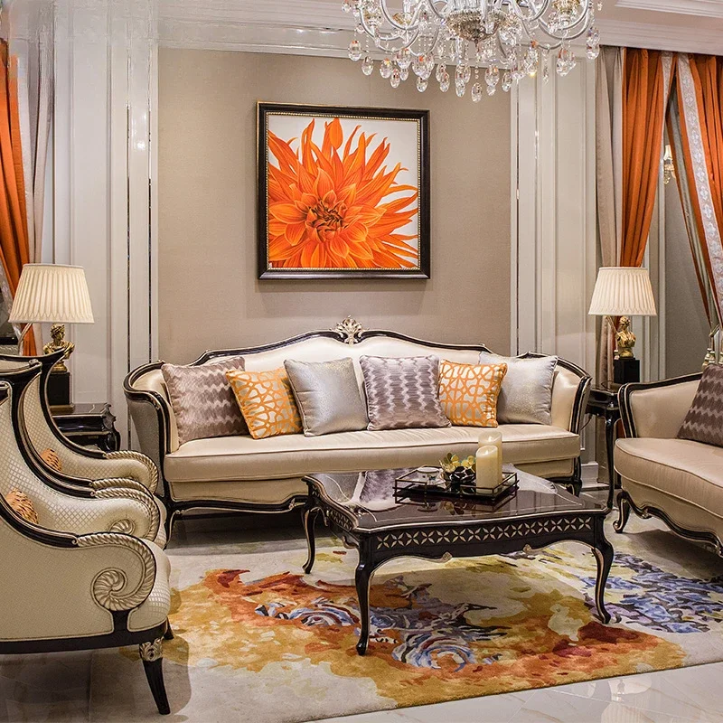 Комбинированная мебель для гостиной, искусственная кожа, роскошное цельное дерево, резная Новинка
Комбинированная мебель для гостиной, искусственная кожа, роскошное цельное дерево, резная Новинка