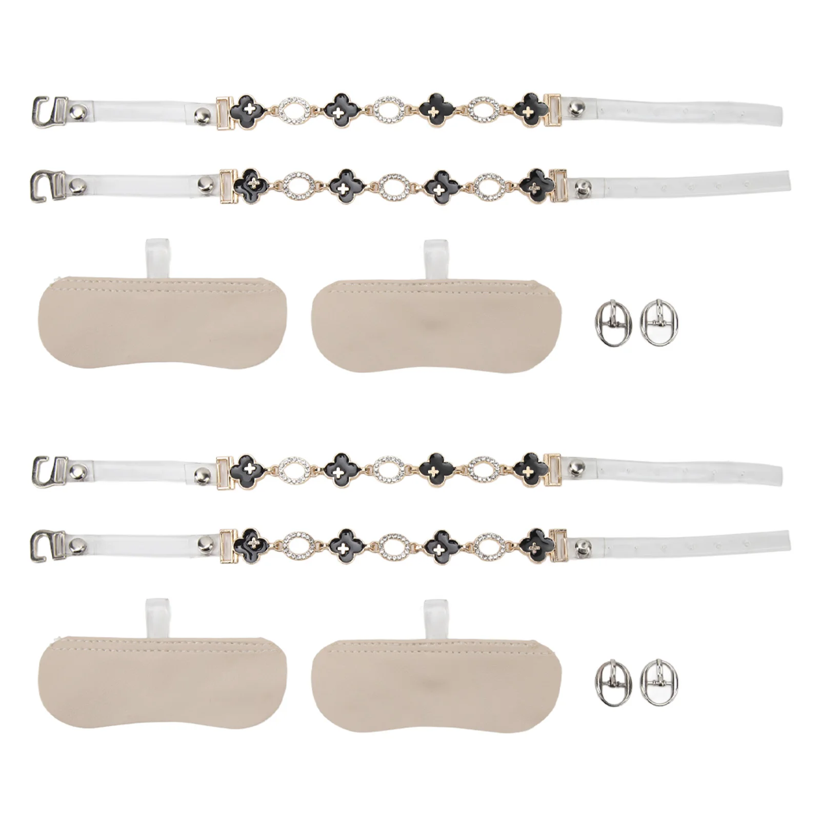 High Heel Straps Heel Straps Ankle Strap Transparent Prevent Loose 2 Pairs Detachable 4 Leaves Clover Decor for Office 
High Heel Straps Heel Straps Ankle Strap Transparent Prevent Loose 2 Pairs Detachable 4 Leaves Clover Decor for Office