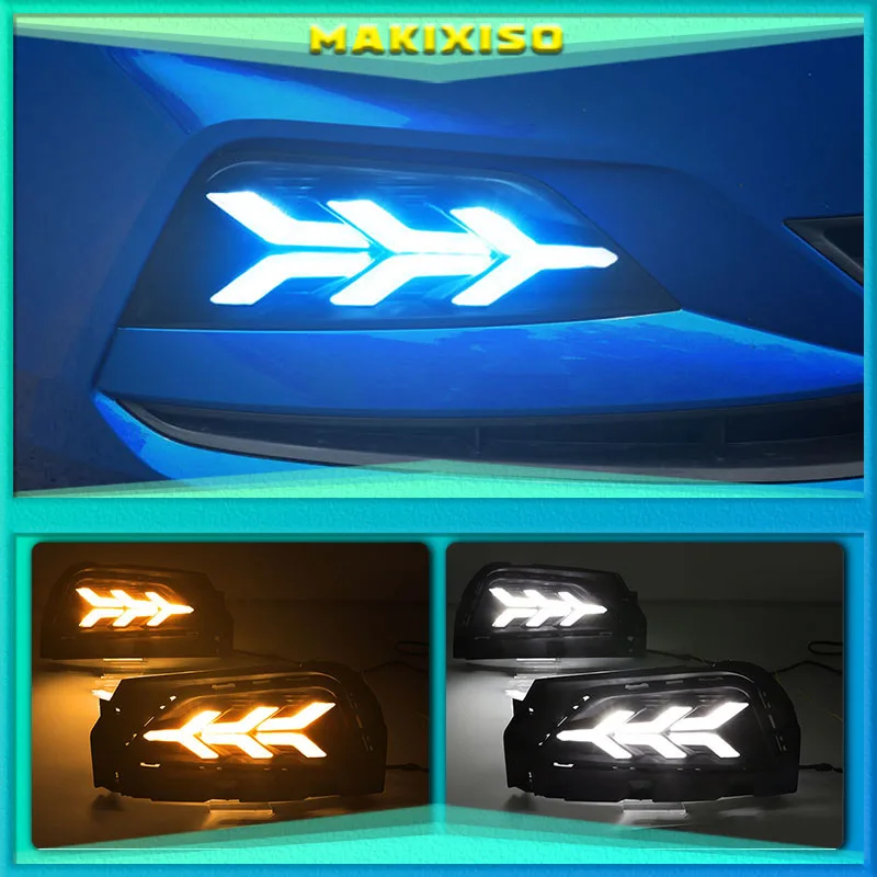 2PCS LED Daytime Running Light For For Volkswagen Polo 2018 2019 Dynamic Yellow Turn Signal 12V DRL Fog Lamp Decoration
2PCS LED Daytime Running Light For For Volkswagen Polo 2018 2019 Dynamic Yellow Turn Signal 12V DRL Fog Lamp Decoration