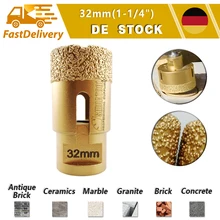 SHDIATOOL 1pc 32mm Diamond Core Drill Bit Vacuum Brazed Dry for Angle Grinder Marble Porcelain TileTool Ceramic Granite Marble
SHDIATOOL 1pc 32mm Diamond Core Drill Bit Vacuum Brazed Dry for Angle Grinder Marble Porcelain TileTool Ceramic Granite Marble