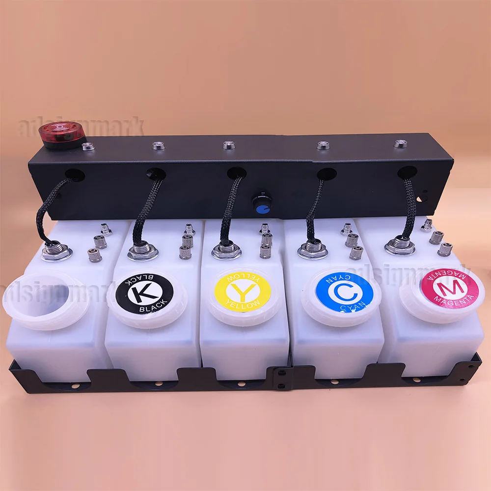 500ml DTG CMYKW 5 Ink Cartridges Assembly CISS Stirring Motor Level Sensor Sound Light Alarm System for DTF Inkjet Printers
500ml DTG CMYKW 5 Ink Cartridges Assembly CISS Stirring Motor Level Sensor Sound Light Alarm System for DTF Inkjet Printers