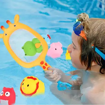 어린이 목욕 낚시 장난감 세트, 상어/기린 그래버, 부모 자녀 상호 작용 게임, 아기 욕조 수영장에서 물 목욕 장난감