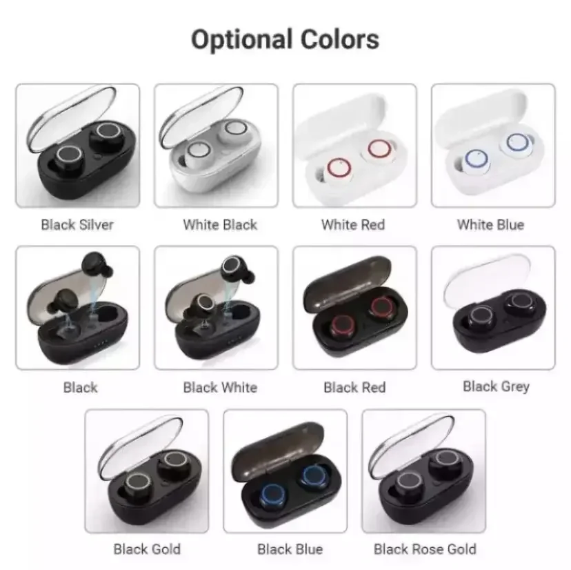 5.0 Bluetooth Earphones A2 TWS2 Wireless Touch Control in-Ear Y50 Earphones Charging Case Stereo Sound Quality Communication
5.0 Bluetooth Earphones A2 TWS2 Wireless Touch Control in-Ear Y50 Earphones Charging Case Stereo Sound Quality Communication