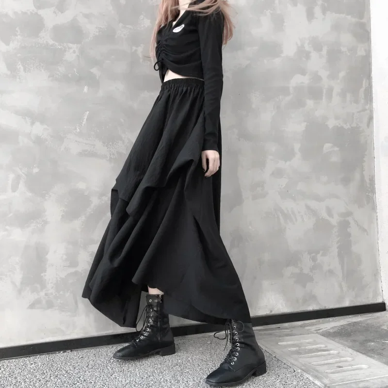Black High Waist Pleated Skirt Women 2023 Korean Fashion Asymmetrical Ruffles Long Skirt New Summer A-line Midi Skirts
Black High Waist Pleated Skirt Women 2023 Korean Fashion Asymmetrical Ruffles Long Skirt New Summer A-line Midi Skirts