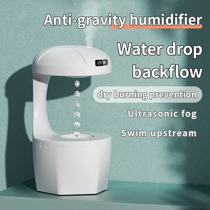 LED Night Light Air Humidifier with Water Drops Anti-Gravity Ultrasonic Cool Mist Aromatherapy Lightweight Hydrating Sprayer
LED Night Light Air Humidifier with Water Drops Anti-Gravity Ultrasonic Cool Mist Aromatherapy Lightweight Hydrating Sprayer