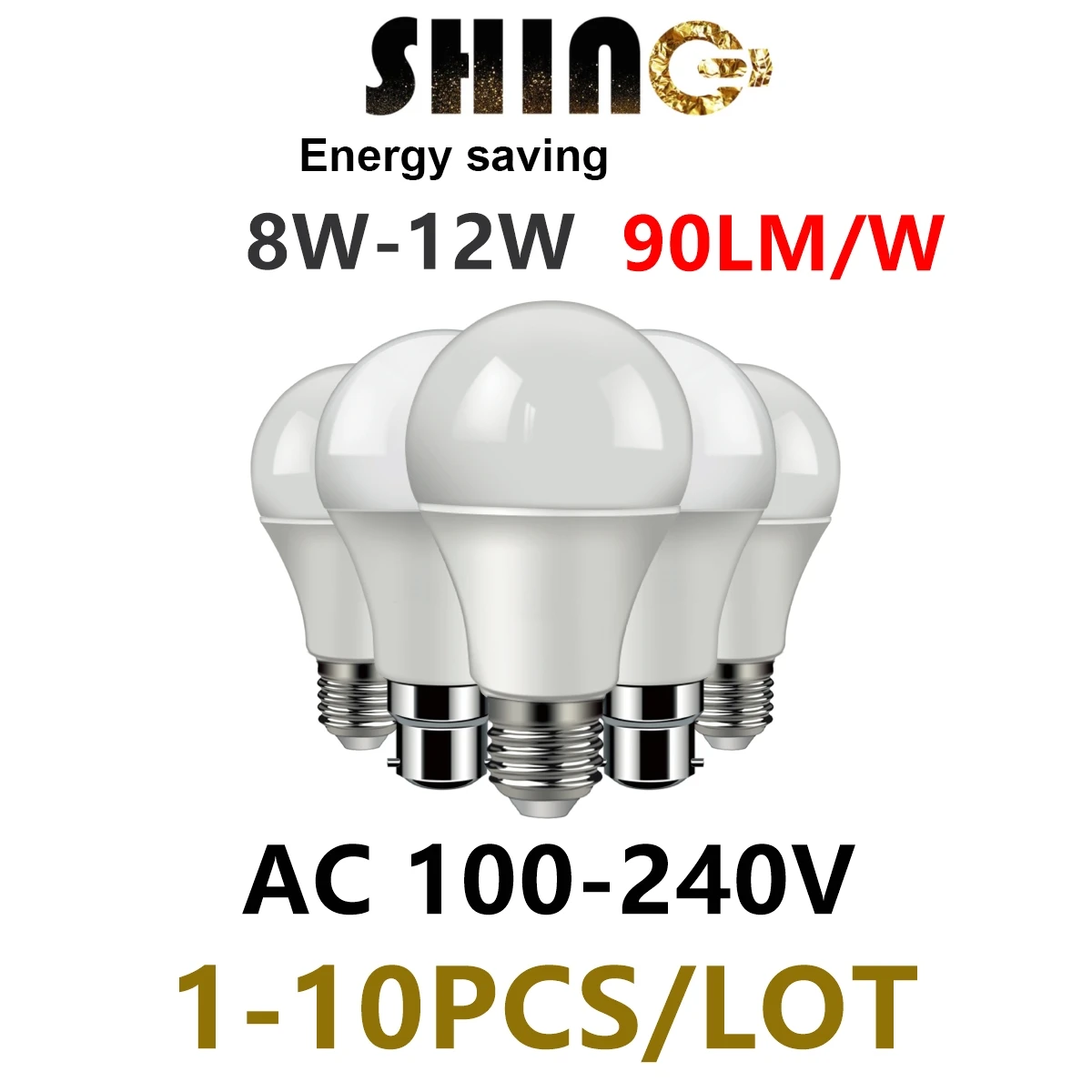 A60 lampara led 100V-240V bulb lights E27 B22 8W-12W 90lm/W High Lumen lighting for living room led bulbs for house for home
A60 lampara led 100V-240V bulb lights E27 B22 8W-12W 90lm/W High Lumen lighting for living room led bulbs for house for home