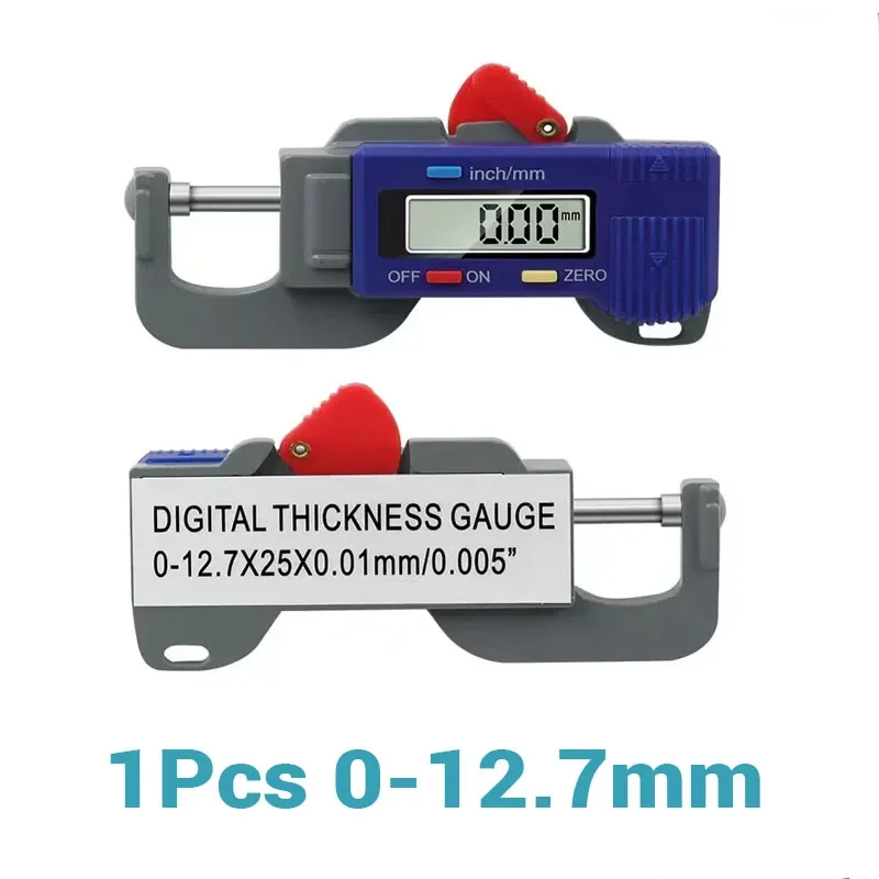 

0-12.7mm Mini Digital Thickness Gauge Electronic Microgauge Jewelry Leather Thickness Measuring Tools With LCD Display